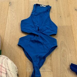 Zara Vibrant Blue Sleeveless bodysuit